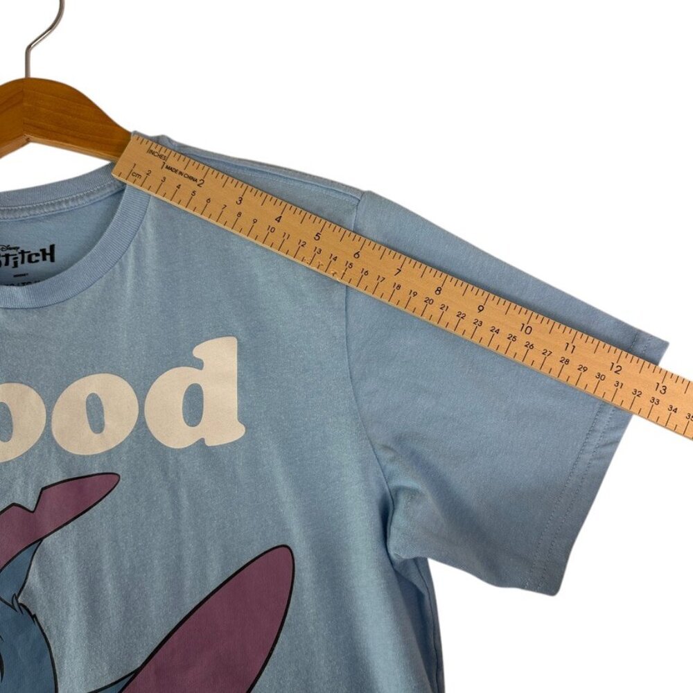 Disney Stitch Mood Kids T-Shirt XL 14/16 Blue Graphic Tee Unisex Boys Girls - Picture 6 of 7